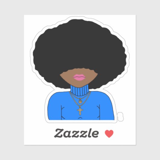 Afro Empowerment Sticker (Vel)