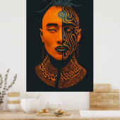 Afro-futuristisch 2 poster (Keuken)