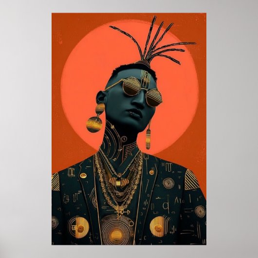 Afro-futuristisch 4 poster (Voorkant)