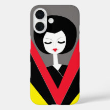Afro Geisha iPhone hoesje