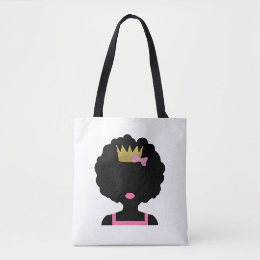 Afro Girl Canvas tas (Voorkant)