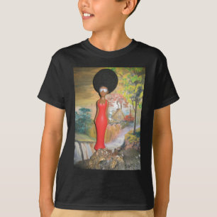 Afro Glam: een tijdloze schoonheid T-shirt