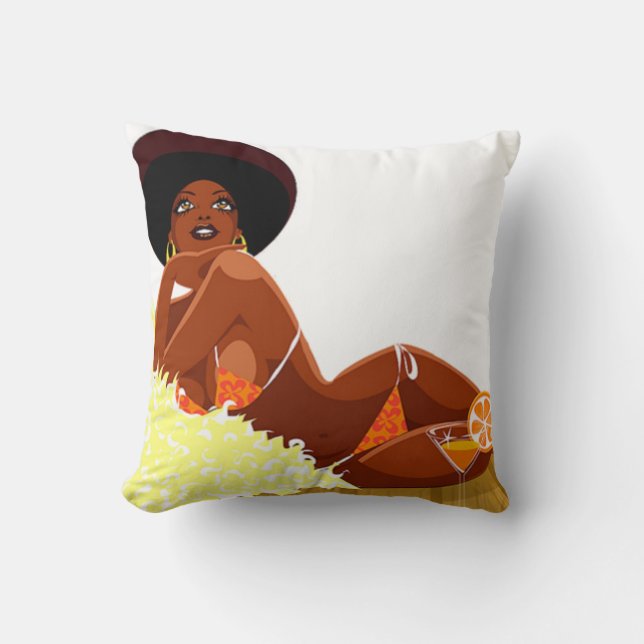 Afro Goddess Pillow Kussen (Voorkant)