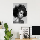 Afro Hair Poster (Thuiskantoor)