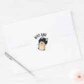 Afro Hare Funny Rabbit met Afro Pun Ronde Sticker (Envelop)