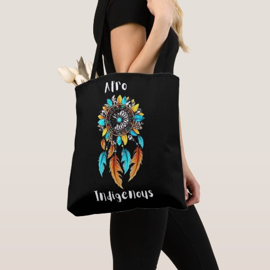 Afro Inheems tas met 2 prachtige design (Dichtbij)