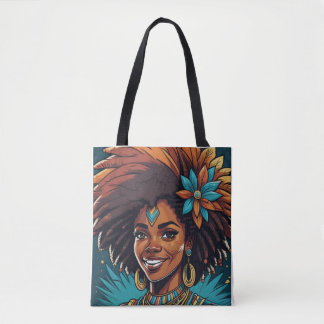 Afro Inheemse reis canvas tas