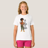 Afro Isn't Just Hair It's Hardware T-shirt (Voorkant volledig)