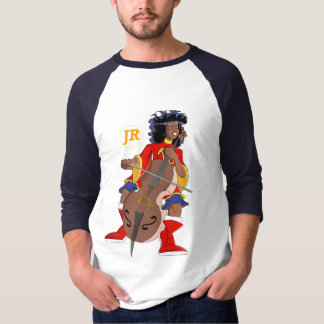Afro-kind op cello t-shirt