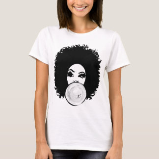 Afro kinky Big Hair Curly voor bubbelgum Top