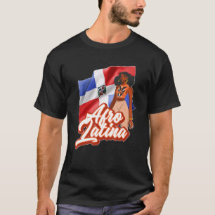 Afro Latina Dominicaanse Republiek T-shirt