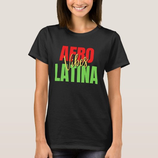Afro Latina Pride Afro Latin Pride Latina Educat T-shirt (Voorkant)