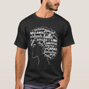 Afro Latina Pride Gift Afro-latino Black History M T-shirt