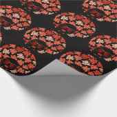 Afro Love Coral Red Pillow Cadeaupapier (Hoek)