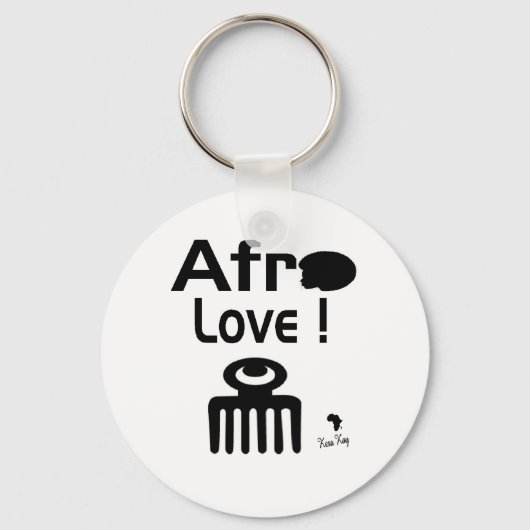 Afro Love met DUAFE Sleutelhanger (Voorkant)