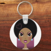 Afro Love Sleutelhanger (Voorkant)