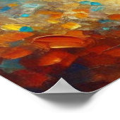 Afro loven godin goddelijke schoonheid olieverfsch poster (Hoek)