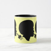 AFRO MAN SILHOUETTE EN ZIJN AFRO PICK MOK (Midden)