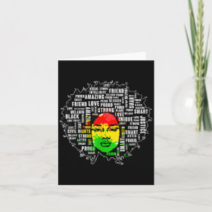 Afro Meisje Shirt Zwarte Geschiedenis Maand Afrika Kaart