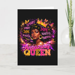 Afro Meisje Zwarte Vrouwen Afrikaanse Melanine Kon Kaart