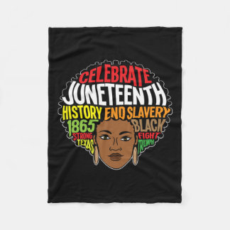 Afro Melanin Vrouwen Meisje Afrika Voorouders Vrij Fleece Deken