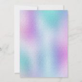 Afro Mermaid Baby shower Kaart (Achterkant)