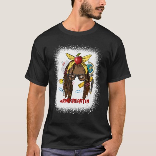 Afro Messy terug naar school T-shirt (Voorkant)