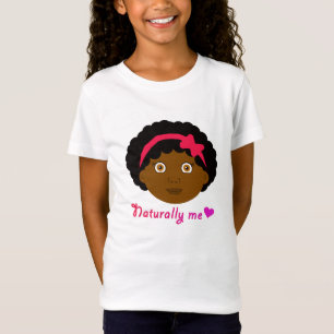 Afro met boeg t-shirt