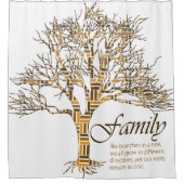 Afro-modern patroon: Afrika Anew Douchegordijn (Voorkant)