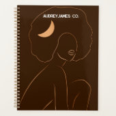 Afro Moon Girl Planner (Devant)