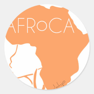 Afro Natural Black Hair Ronde Sticker