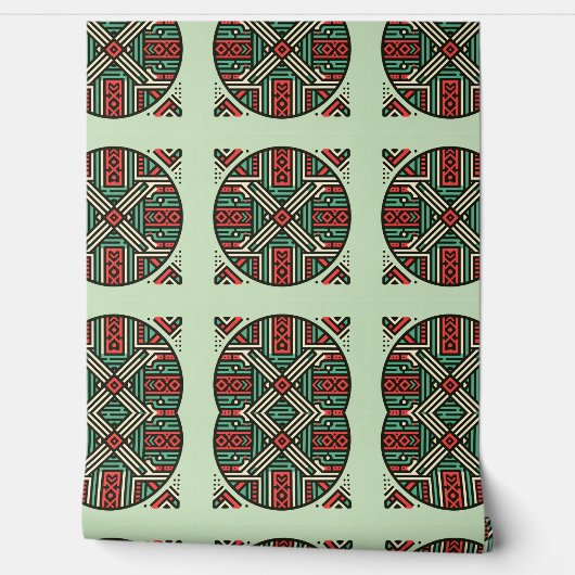 afro patten wallpaper for any space  behang (Afrollen)