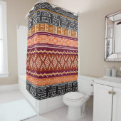 Afro Pattern Mix Shower Curtain Douchegordijn (In situ)
