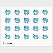 Afro Pick Ronde Sticker (Vel)
