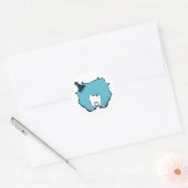 Afro Pick Ronde Sticker (Envelop)