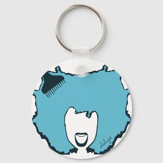 Afro Pick Sleutelhanger (Voorkant)