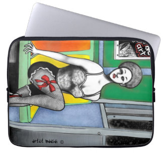 Afro-Pin-Up-laptophoes Laptop Sleeve