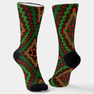 Afro Pop Colorful Kente Socks Sokken
