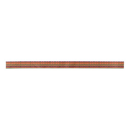 Afro Pop Kente Design Satin Ribbon Lint (Voorkant)