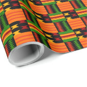 Afro Pop Modern Kente Style Cadeaupapier (Rol Hoek)