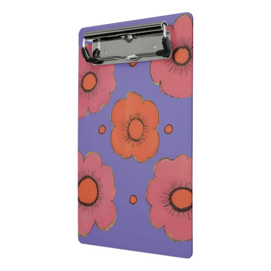 Afro Poppies Mini Klembord (Angled2)