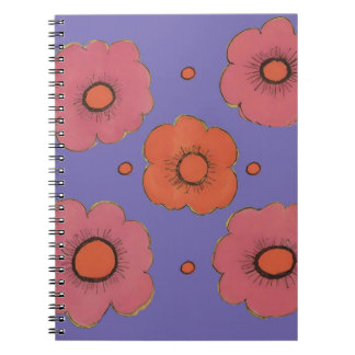 Afro Poppies Spiral Foto Notitieboek