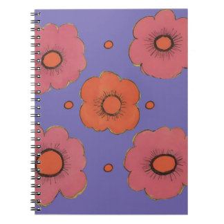 Afro Poppies Spiral Foto Notitieboek