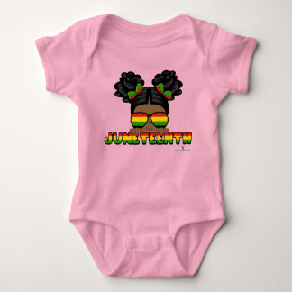 Afro Puff Juneteenth Baby Bodysuit
