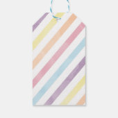 Afro Puff Unicorn Rainbows Baby shower Cadeaulabel (Achterkant)