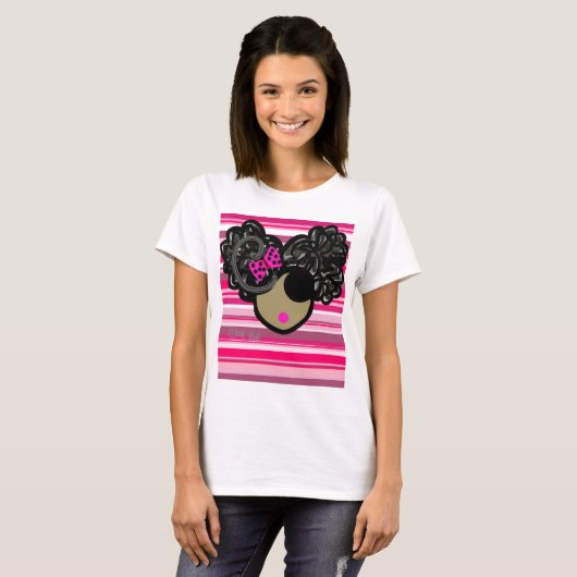 Afro Puffs T-shirt (Voorkant volledig)