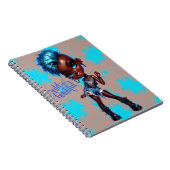 Afro Punk Blue Star Beau Carnet Spiral (Côté Droit)