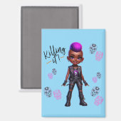 Afro-Punk Killing It-magneet Magneet (Voorkant / Achterkant)