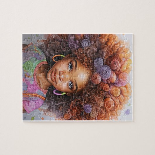 Afro Puzzel, 11" x 14", 252 stuks Legpuzzel (Horizontaal)
