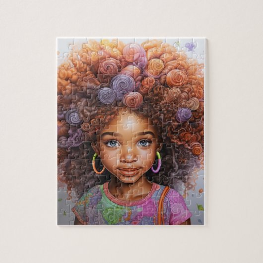 Afro Puzzel, 11" x 14", 252 stuks Legpuzzel (Verticaal)